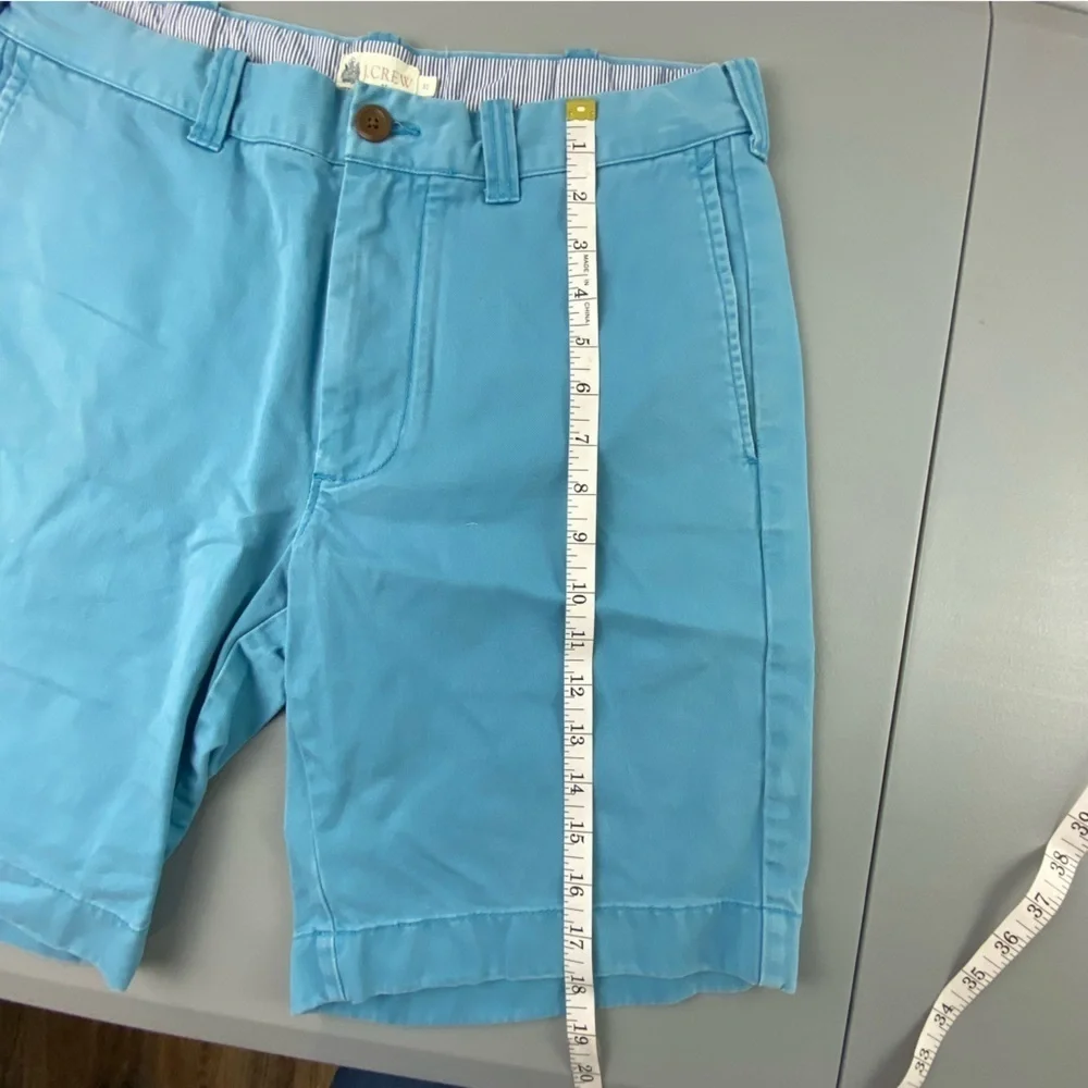 J. Crew aqua turquoise Blue Chino Shorts Men's SZ 32